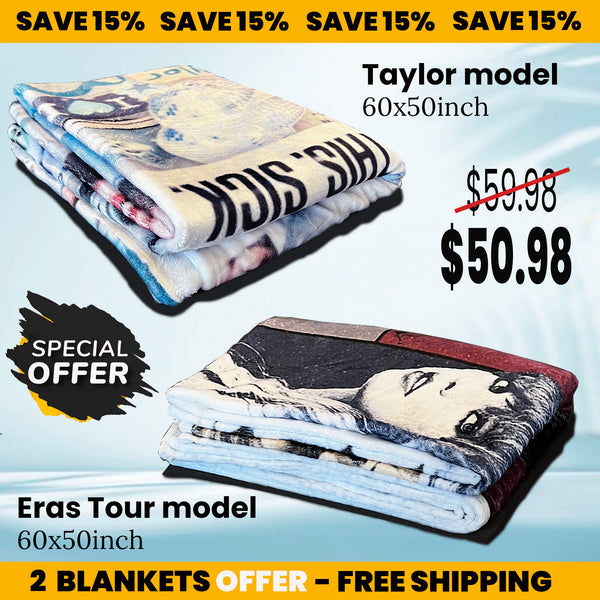 Taylor Swift Eras Tour Throw Blanket – 60x50 inches